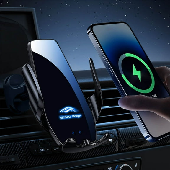 Magnetic Car Mobile Phone Stand, Wireless Charging Car Stand, General Automotive Navigation Mobile Phone Stand, Automotive Electronics Supplies, Automotive Decorative Products(Black)