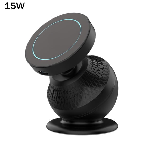 Magnetic Car Mount for Wireless Charging 15W Fast Charging Bracket, Universal Fit for All Cars, Strong Magnetic Hold, High Heat Resistant Aluminum Alloy