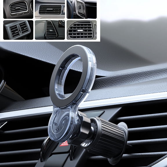 Magnetic Car Phone Holder 360 Degree Rotation Car Air Vent Clip Cellphone Mount