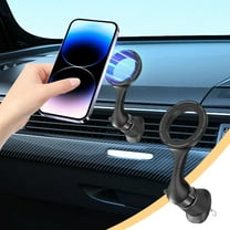 Magnetic Car Phone Holder, Air Vent Mount with Secure Hands-Free Support, Universal Fit for All Smartphones, Sleek Black Design, Stable Charging Navigation Accessory