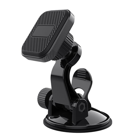Magnetic Car Phone Holder Mount Suction Cup Automatic Alignment One-Handed Operation Dashboard Windshield Stand For IPhone For SAMSUNG For ANDROID Devices Fit Foldable Design(Square)