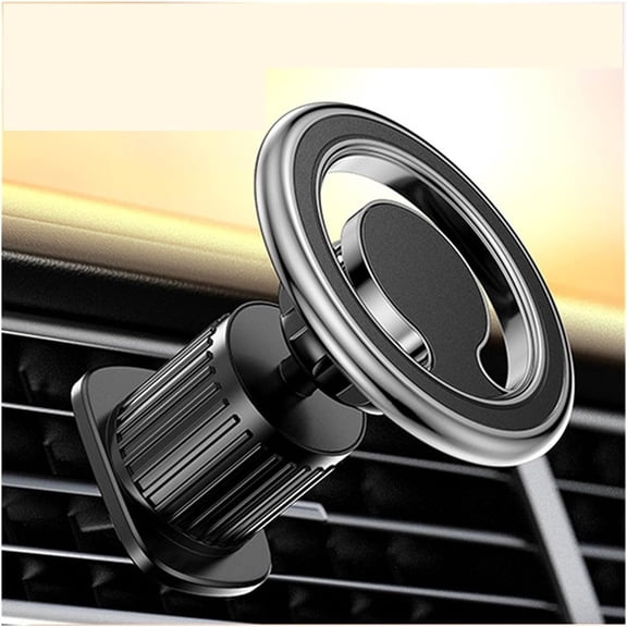 Magnetic Car Phone Holder Stand Air Vent Magnet Mount GPS Smartphone Support in Car for iPhone Xiaomi Samsung Rotation Bracket (Color : Air Vent Silver)