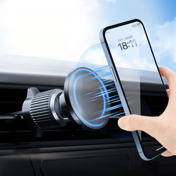 VIPQV Magnetic Air Vent Mount Phone Holder, 360 Rotatable Car Phone Holder for iphone17 16 15 14 13 12 Pro Max