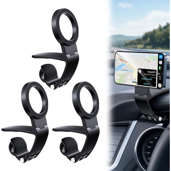 Magnetic Car Phone Mount Dashboard Clip Universal Handsfree Holder Stand