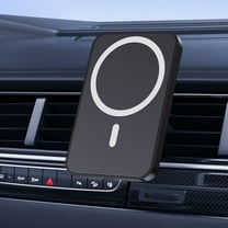 Magnetic Car Phone Mount with 15W Wireless Fast Charging, 360 Degree Rotating Holder for Safe Driving, Universal Phone Charger and Holder(Black)