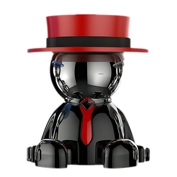 Magnetic Car Phone Mount with Novelty Metal Figurine Design, 360° Rotation, Easy Installation, Secure Grip for All Smartphone Models