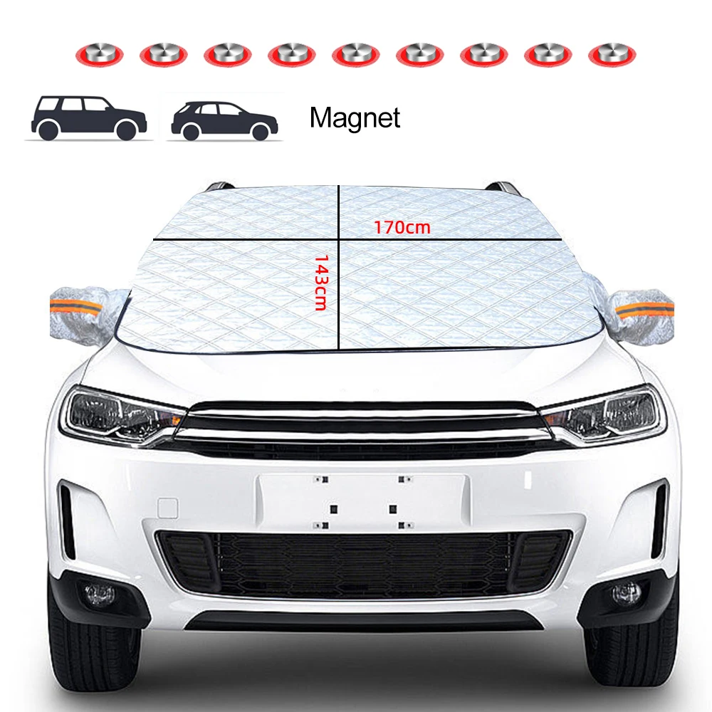 Magnetic Car Snow Ice Protector Window Windshield Sun Shade Front Rear ...