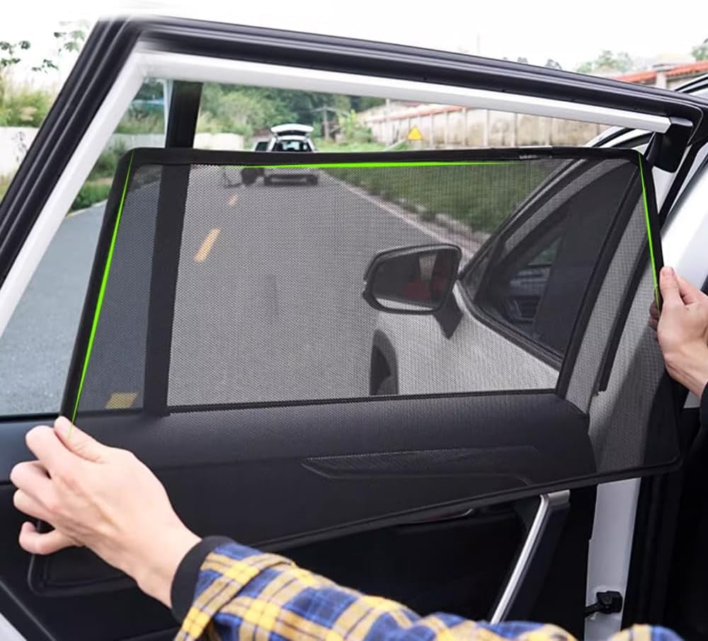 Zipper Sun Shade Magnetic Car Side Window Curtain at ₹ 30/set in Surat