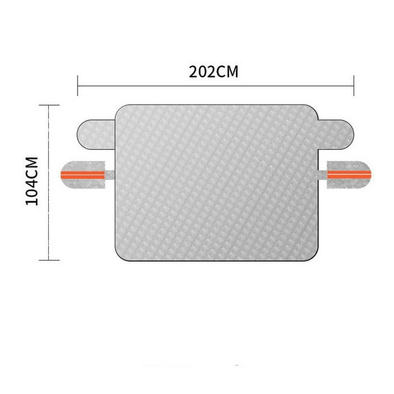 Magnetic Car Windshield Cover | All-Season Sun Shade & Snow Protector | Fits 146x70cm Windshields | Easy Install with Elastic Straps