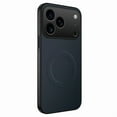 thumbnail image 1 of Magnetic Carbon Fiber Leather Case for iPhone 17 Pro Max, Wireless Charging Compatible, Anti-Fingerprint, Raised Camera Protection,Blue, 1 of 5