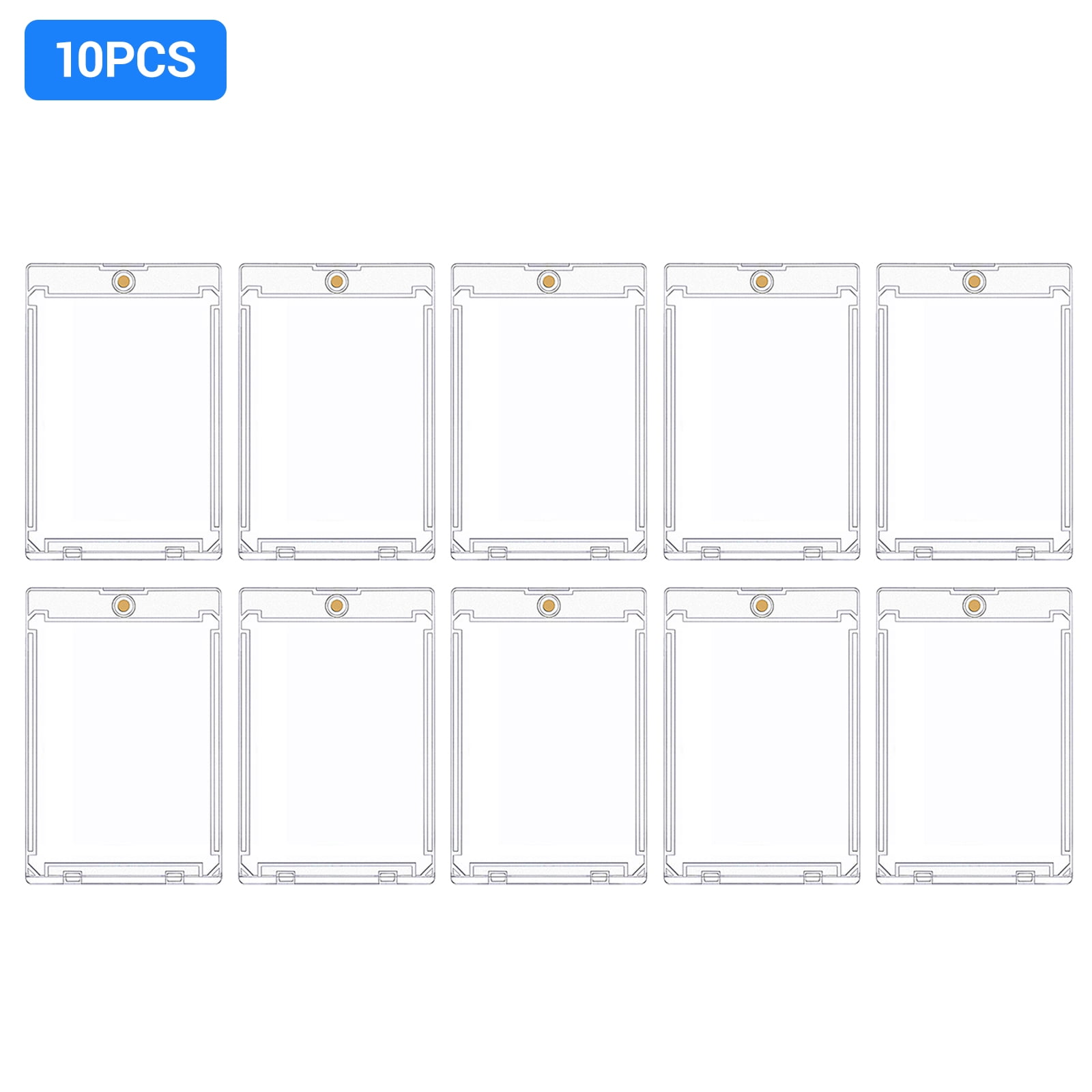 Magnetic Card Holders for Trading Cards, 100PT Clear Hard Cards Sleeves ...