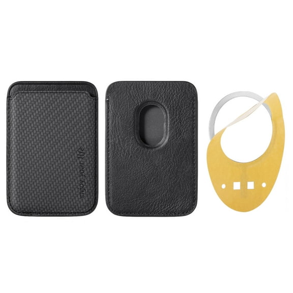 Magnetic Card Wallet Holder with MagSafe for iPhone 15 Pro Max/15 Pro/15 Plus/15,for iPhone 14 Pro Max/14 Plus/14 Pro/14, for iPhone 13 Pro Max/13 Pro/13/13 Mini, for iPhone 12/12 Pro/12 Max, Black