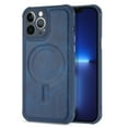 thumbnail image 1 of Magnetic Case for Apple iPhone 14 Pro Max, Compatible with Magsafe PU Leather TPU Back Elegant Cover Slim Anti-Scratch Shockproof Case Cover for iPhone 14 Pro Max - Blue, 1 of 8