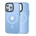 thumbnail image 1 of Magnetic Case for Apple iPhone 15 Pro,Decase for iPhone 15 Pro Rugged Phone Shell Wireless Charging Support Mag safe Drop Protection Matte Skin-Feel Cover Case - Blue, 1 of 7