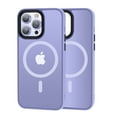 thumbnail image 1 of Magnetic Case for Apple iPhone 15 Pro,Decase for iPhone 15 Pro Rugged Phone Shell Wireless Charging Support Mag safe Drop Protection Matte Skin-Feel Cover Case - Purple, 1 of 7