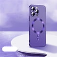 thumbnail image 1 of Magnetic Case Compatible with Strong MagSafe for iPhone 14 Plus, Liquid Frosted Case Shockproof Lightweight with Lens Protector Phone Cover for iPhone 14 Plus - 6.7 inch, Darkpurple, 1 of 10