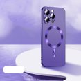 thumbnail image 1 of Magnetic Case Compatible with Strong MagSafe for iPhone 15 Pro Max, Liquid Frosted Case Shockproof Lightweight with Lens Protector Phone Cover for iPhone 15 Pro Max, Darkpurple, 1 of 8