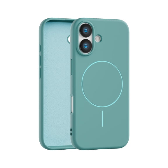 Magnetic Case Compatible With iPhone 17 - Slimline Low Profile Shockproof Phone Case Green
