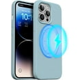 thumbnail image 1 of Magnetic Case Compatible for iPhone 14 Pro Max Case [Compatible with MagSafe] [+Screen Protector] Liquid Silicone Gel Rubber Full Body Protective Cover Case 6.7 Inch-Succulent, 1 of 14