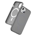 thumbnail image 1 of Magnetic Case Designed for iPhone 15, Carbon Fiber Texture Compatible with Mag-Safe Charging Cover, Slim Lightweight Shockproof Case Skin-Feel Protective for iPhone 15, Gray, 1 of 9