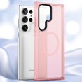 thumbnail image 1 of Magnetic Case for Galaxy S23 Ultra Case Compatible with MagSafe Shockproof Protection Slim Translucent Matte Cover for Samsung Galaxy S23 Ultra - Pink, 1 of 9