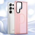 thumbnail image 1 of Magnetic Case for Galaxy S23 Ultra Case Compatible with MagSafe Shockproof Protection Slim Translucent Matte Cover for Samsung Galaxy S23 Ultra - Pink, 1 of 9