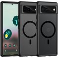thumbnail image 1 of Magnetic Case for Google Pixel 6, Translucent Matte Anti-Fingerprint,Compatible with MagSafe,Slim Fit Shockproof Protective Phone Case for Pixel 6 Case (Transparent Black), 1 of 12