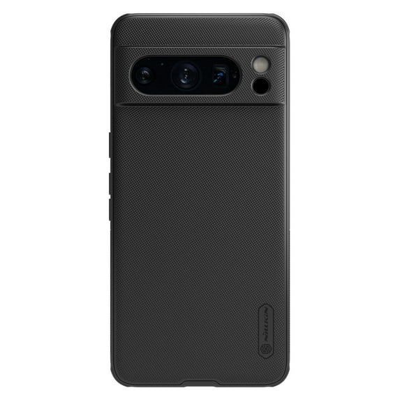 Magnetic Case for Google Pixel 8 Pro, Slim Salient Point Design Non-Slip Phone Case Compatible with MagSafe Wireless Charging, Hybrid Rugged PC + TPU Shockproof Lens Protection Cover, Black