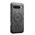 thumbnail image 1 of Magnetic Case for Google Pixel 9 Pro XL Luxury Premium PU Leather [Compatible with MagSafe] Shockproof Slim Anti-Scratch Dust-Proof Lightweight Phone Cover For Google Pixel 9 Pro XL,Black, 1 of 5