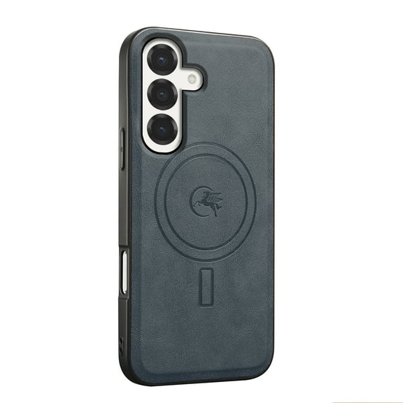 Magnetic Case for Samsung Galaxy A15 Luxury Premium PU Leather [Compatible with MagSafe] Shockproof Slim Anti-Scratch Dust-Proof Lightweight Phone Cover For Samsung Galaxy A15,Blue