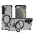 thumbnail image 1 of Magnetic Case for Samsung Galaxy A25 5G Heavy Duty Rugged Dual-Layer Protection, [Compatible with MagSafe] Ring Holder Kickstand Shockproof Matte Scratch Armor Back Cover, Black, 1 of 10