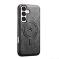 thumbnail image 1 of Magnetic Case for Samsung Galaxy A54 5G Business Classic PU Leather Slim Soft Bumper Anti-Fingerprint Shockproof Protective Compatible with Magsafe Phone Cover For Samsung Galaxy A54 5G,Black, 1 of 5