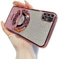 thumbnail image 1 of Magnetic Case for Samsung Galaxy A71 Case Sparkle Cute with Stand Phone Case Slim Clear Glitter Bling Card Shockproof Protective Women Girls TPU Case for Samsung Galaxy A71 4G Pink YD, 1 of 9