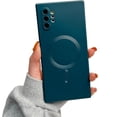 thumbnail image 1 of Magnetic Case for Samsung Galaxy Note 20 Case [Compatible with MagSafe] Camera Protection Soft Silicone Anti-Fingerprint Anti-Scratch Shockproof Case for Women Men, Green, 1 of 8