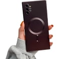 thumbnail image 1 of Magnetic Case for Samsung Galaxy Note 20 Case [Compatible with MagSafe] Camera Protection Soft Silicone Anti-Fingerprint Anti-Scratch Shockproof Case for Women Men, Wine, 1 of 8