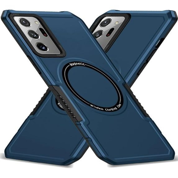 Magnetic Case for Samsung Galaxy Note 20 Ultra (Not Note 20) Compatible with Magsafe, Military-Grade Shockproof Case with Built-in Magnet Circle for Samsung Galaxy Note 20 Ultra, MS Navy Blue