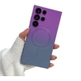 thumbnail image 1 of Magnetic Case for Samsung Galaxy S20 FE Case [Compatible with MagSafe] Camera Protector & Luxury Gradient Ultra Slim Soft Silicone Shockproof Case for Women Men, Purple&Grey, 1 of 8