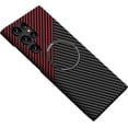 thumbnail image 1 of Magnetic Case for Samsung Galaxy S21 Ultra Case Compatible with MagSafe Carbon Fiber Slim Ultra Aramid Fiber Anti-Scratch MIL-Grade Protection Shockproof Case, Black&Red, 1 of 8