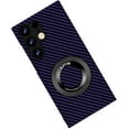 thumbnail image 1 of Magnetic Case for Samsung Galaxy S23 FE Case with Kickstand & Ring Holder, [Compatible with MagSafe] Carbon Fiber Slim Ultra Aramid Fiber Anti-Scratch Shockproof Case, Purple, 1 of 8