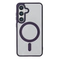 thumbnail image 1 of Magnetic Case for Samsung Galaxy S23 FE Compatible with MagSafe Wireless Charging, [Slim & Lightweight] Shockproof TPU Bumper Clear Matte Rugged Acrylic Back Case for Women Men, Darkpurple, 1 of 6