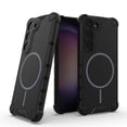 thumbnail image 1 of Magnetic Case for Samsung Galaxy S23 Plus, Compatible with Mag-Safe, Classic Hybrid Magnetic Phone Case, Military Grade Drop Protection, Scratch-Resistant Back Rugged Cover, Black, 1 of 8