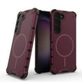 thumbnail image 1 of Magnetic Case for Samsung Galaxy S23 Plus, Compatible with Mag-Safe, Classic Hybrid Magnetic Phone Case, Military Grade Drop Protection, Scratch-Resistant Back Rugged Cover, Plum, 1 of 8