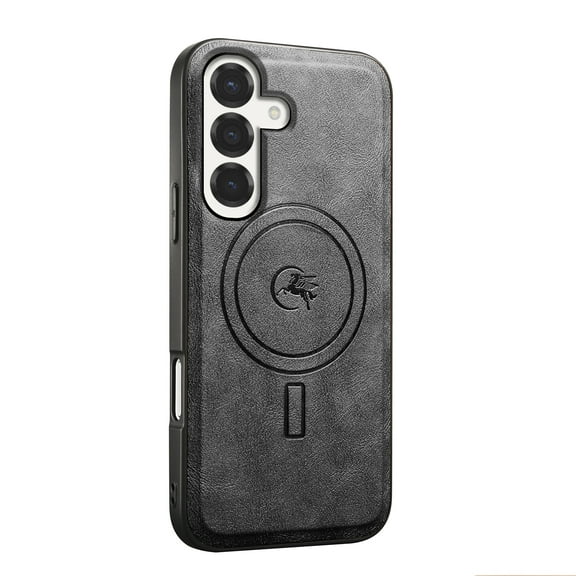 Magnetic Case for Samsung Galaxy S23 Plus Luxury Premium PU Leather [Compatible with MagSafe] Shockproof Slim Anti-Scratch Dust-Proof Lightweight Phone Cover For Samsung Galaxy S23 Plus,Black