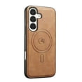 thumbnail image 1 of Magnetic Case for Samsung Galaxy S23 Plus Luxury Premium PU Leather [Compatible with MagSafe] Shockproof Slim Anti-Scratch Dust-Proof Lightweight Phone Cover For Samsung Galaxy S23 Plus,Brown, 1 of 5