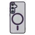 thumbnail image 1 of Magnetic Case for Samsung Galaxy S24 FE Compatible with MagSafe Wireless Charging, [Slim & Lightweight] Shockproof TPU Bumper Clear Matte Rugged Acrylic Back Case for Women Men, Darkpurple, 1 of 6