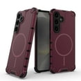 thumbnail image 1 of Magnetic Case for Samsung Galaxy S24 Plus, Compatible with Mag-Safe, Classic Hybrid Magnetic Phone Case, Military Grade Drop Protection, Scratch-Resistant Back Rugged Cover, Plum, 1 of 8