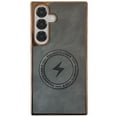 thumbnail image 1 of Magnetic Case for Samsung Galaxy S25 Case PU Leather Thin Slim Case Soft Bumper Anti-Fingerprint Shockproof Protective Phone Cover Compatible with Magsafe, Plain Anti-Scratch Retro Style,Gray, 1 of 11