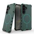 thumbnail image 1 of Magnetic Case for Samsung Galaxy S25, Compatible with Mag-Safe, Classic Hybrid Magnetic Phone Case, Military Grade Drop Protection, Scratch-Resistant Back Rugged Cover, Darkgreen, 1 of 8
