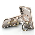 thumbnail image 1 of Magnetic Case for Samsung Galaxy S25+ Plus, with Tempered Glass Camera Lens Screen Protector Compatible for Magsafe Kickstand Bumper Shockproof PC Phone Case Cover for Samsung Galaxy S25+,Lightpink, 1 of 4