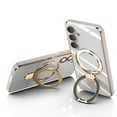 thumbnail image 1 of Magnetic Case for Samsung Galaxy S25+ Plus, with Tempered Glass Camera Lens Screen Protector Compatible for Magsafe Kickstand Bumper Shockproof PC Phone Case Cover for Samsung Galaxy S25+,White, 1 of 5